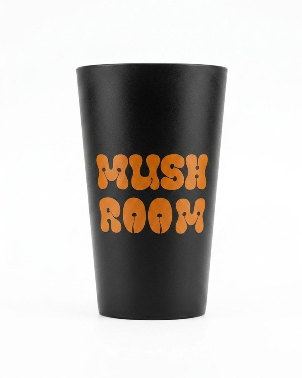 Vaso Mush Room + Mushi Negro y Naranja