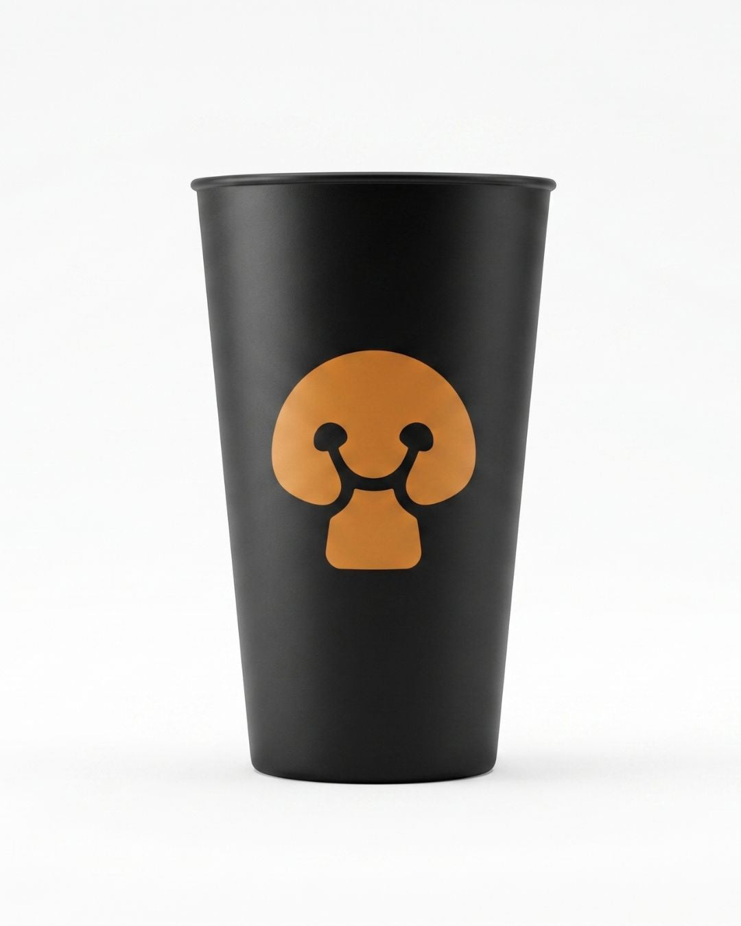 Vaso Mush Room + Mushi Negro y Naranja